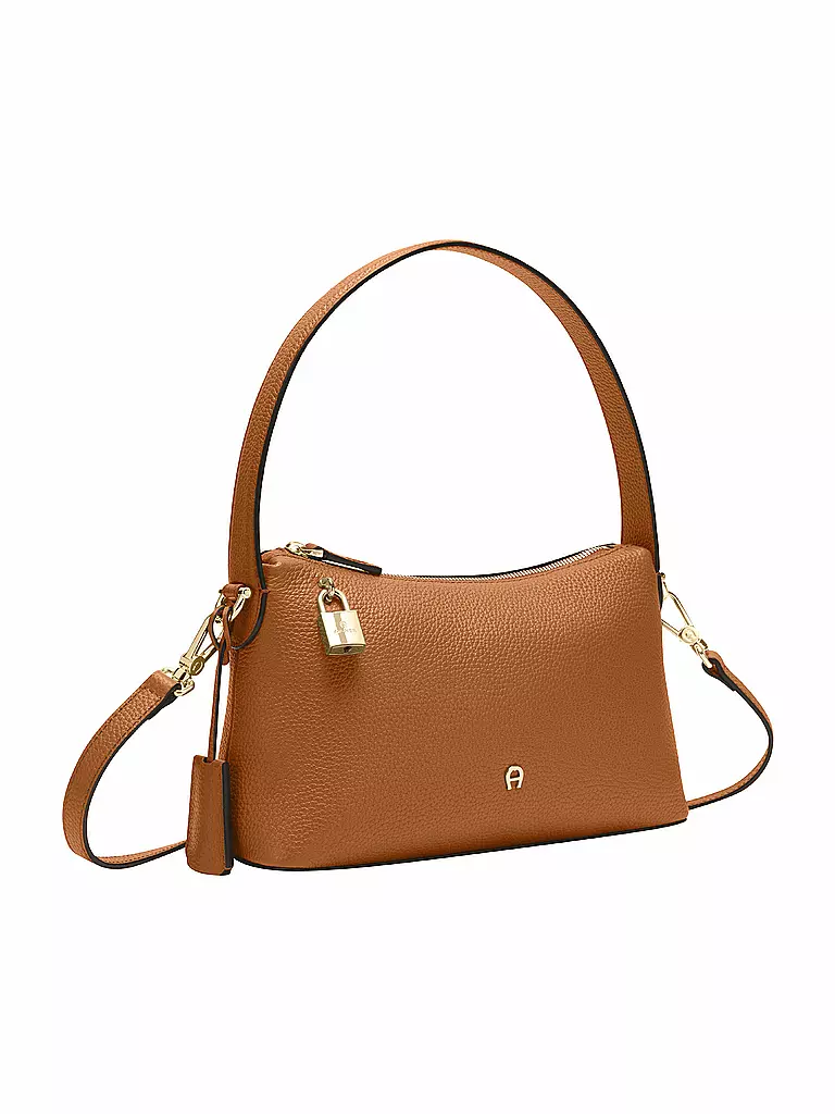 AIGNER | Ledertasche - Hobo Bag DELIA Small | braun
