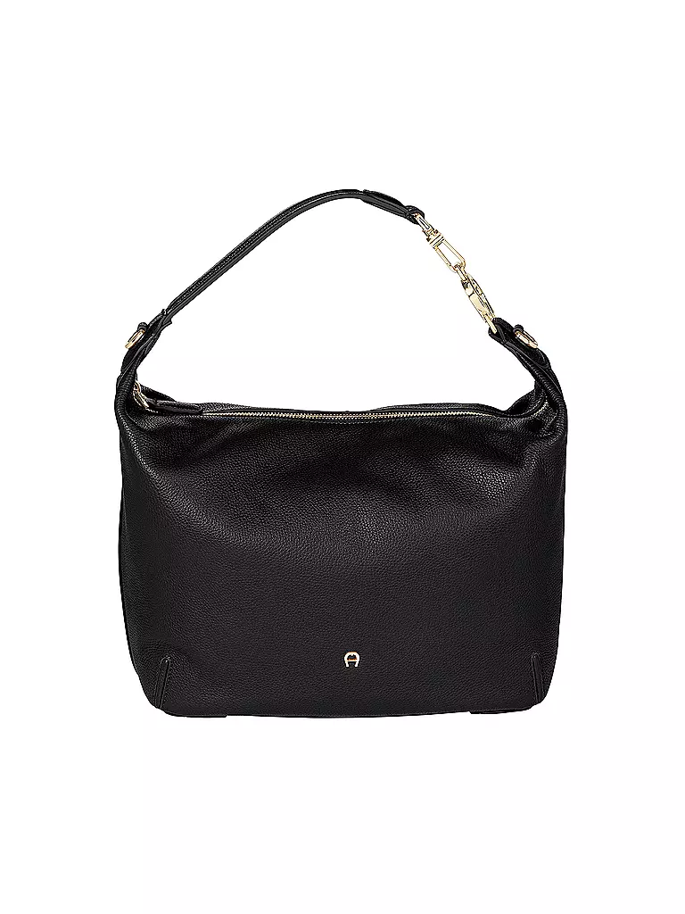 AIGNER | Ledertasche - Hobo Bag PALERMO M | schwarz
