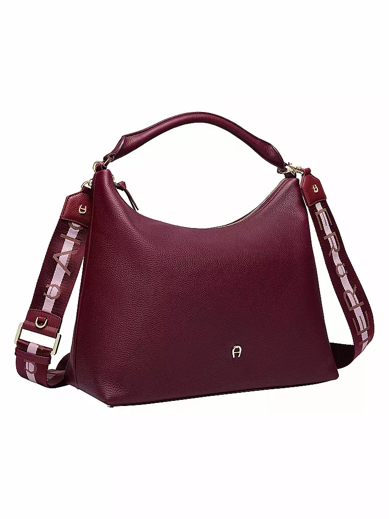 AIGNER | Ledertasche - Hobo Bag ZITA Medium | dunkelrot