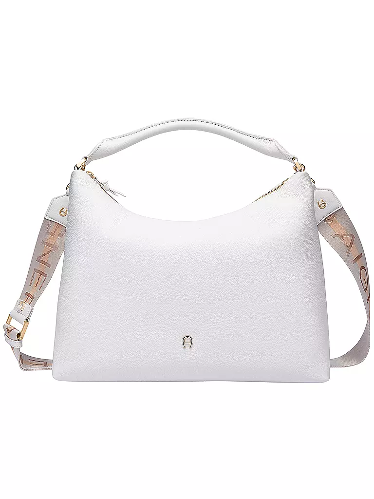 AIGNER | Ledertasche - Hobo Bag ZITA Medium | weiss