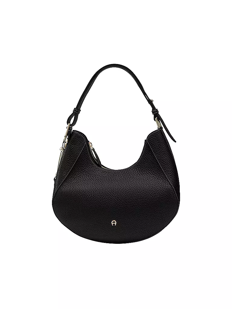 AIGNER | Ledertasche - Schultertasche JOAN Medium | schwarz