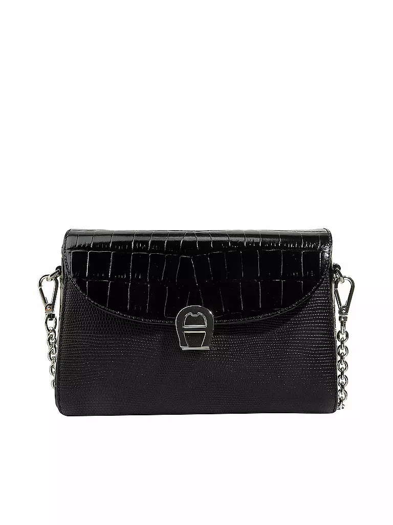 AIGNER | Ledertasche - Umhängetasche "Genoveva" S | schwarz