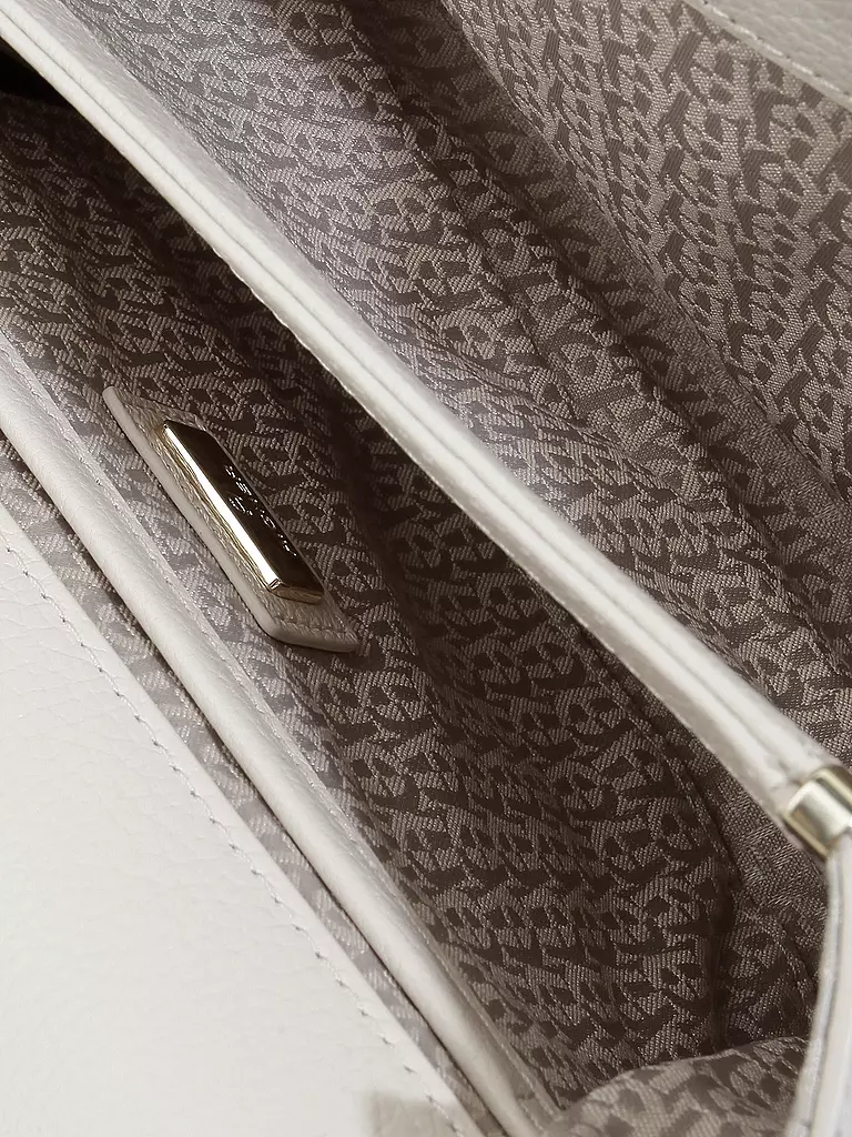 AIGNER | Ledertasche - Umhängetasche "Vicenza" S | weiß