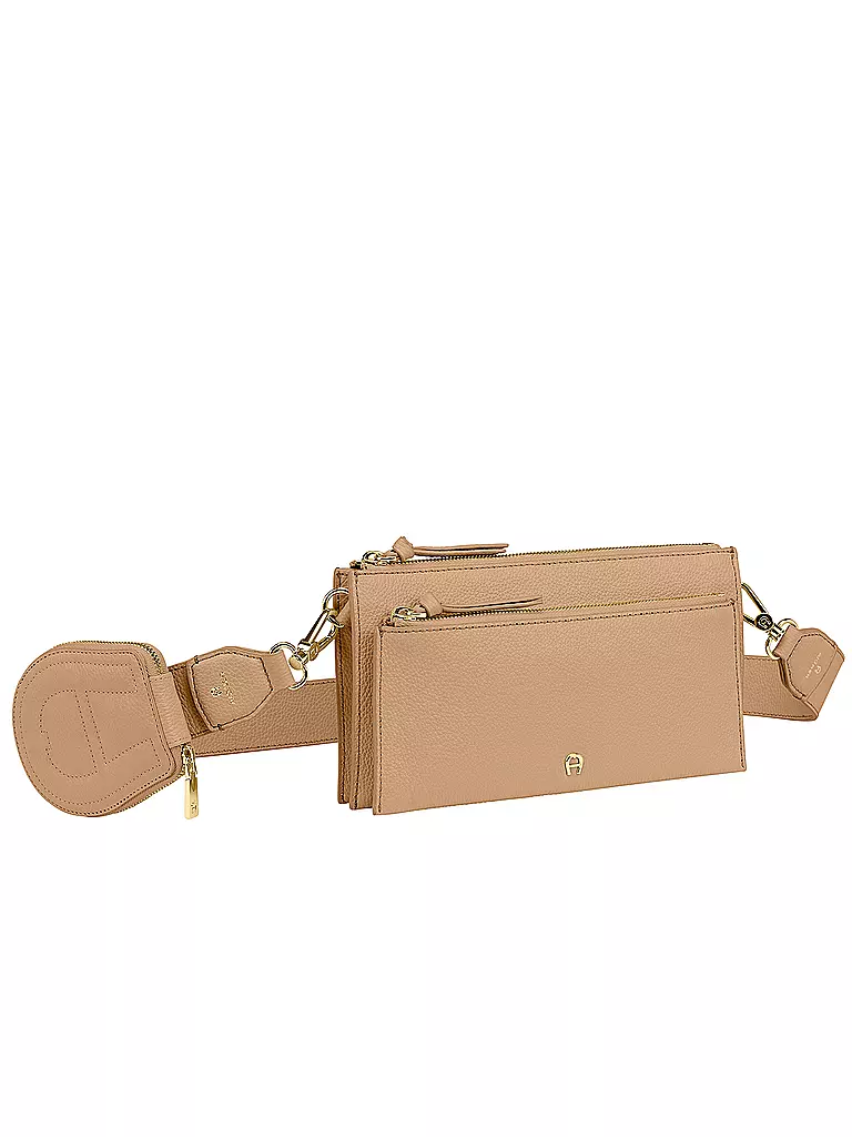 AIGNER | Ledertasche - Umhängetasche ISA S | beige