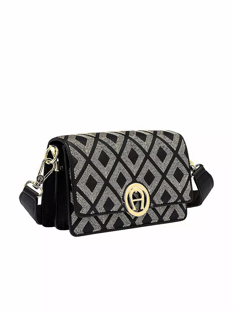 AIGNER | Ledertasche - Umhängetasche Livia S | schwarz