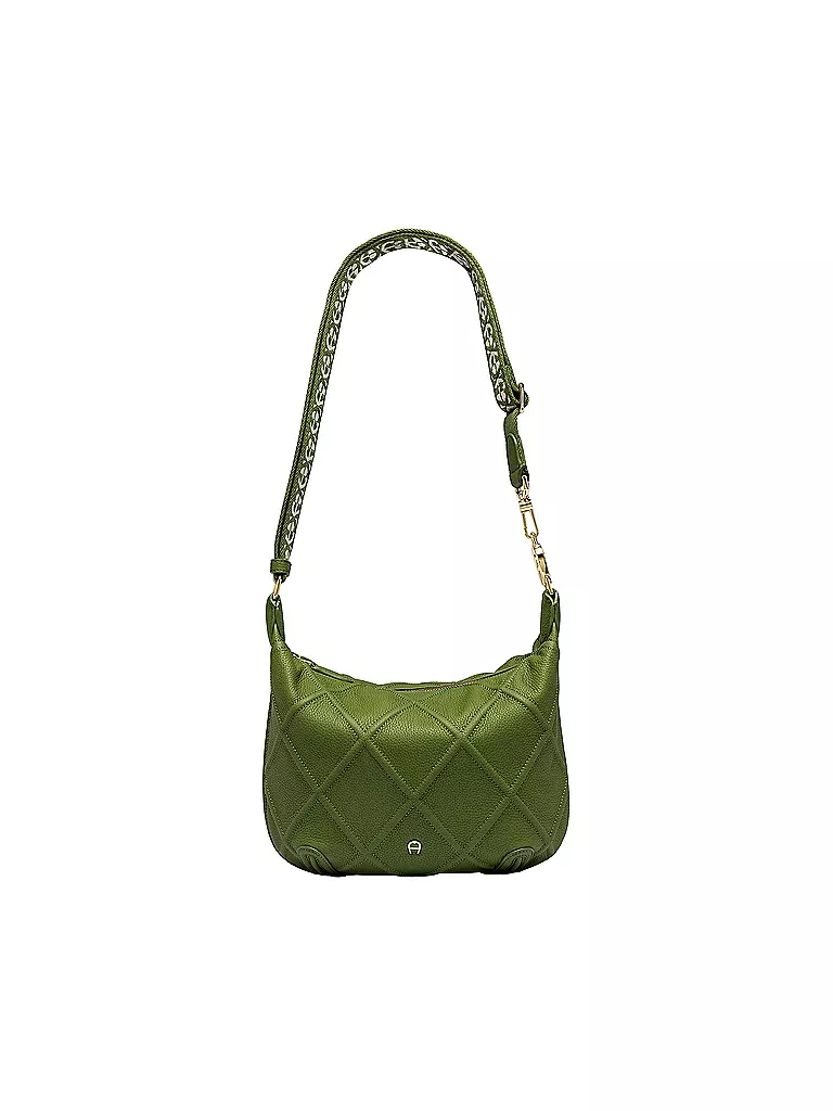 AIGNER | Ledertasche - Umhängetasche Palermo S | grün