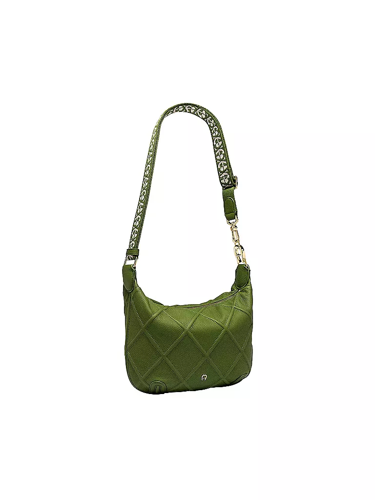 AIGNER | Ledertasche - Umhängetasche Palermo S | grün