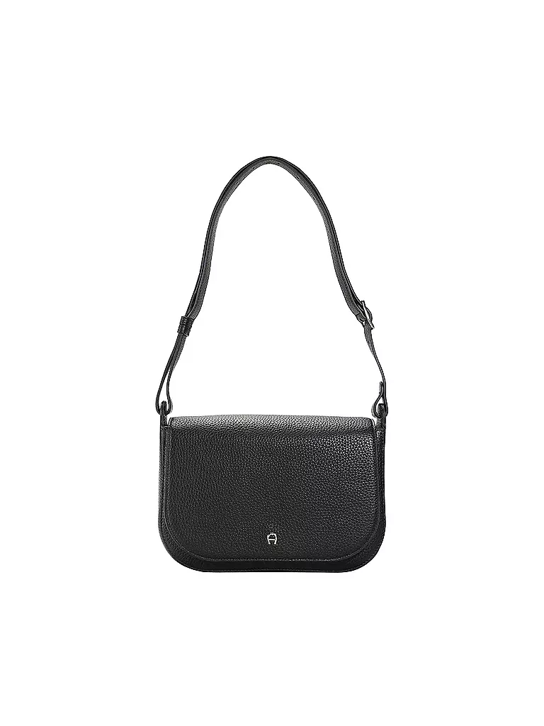 AIGNER | Ledertasche - Umhängetasche PURA Medium | schwarz