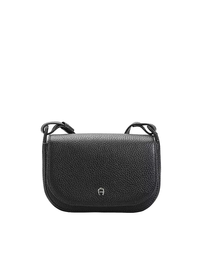 AIGNER | Ledertasche - Umhängetasche PURA Small | schwarz
