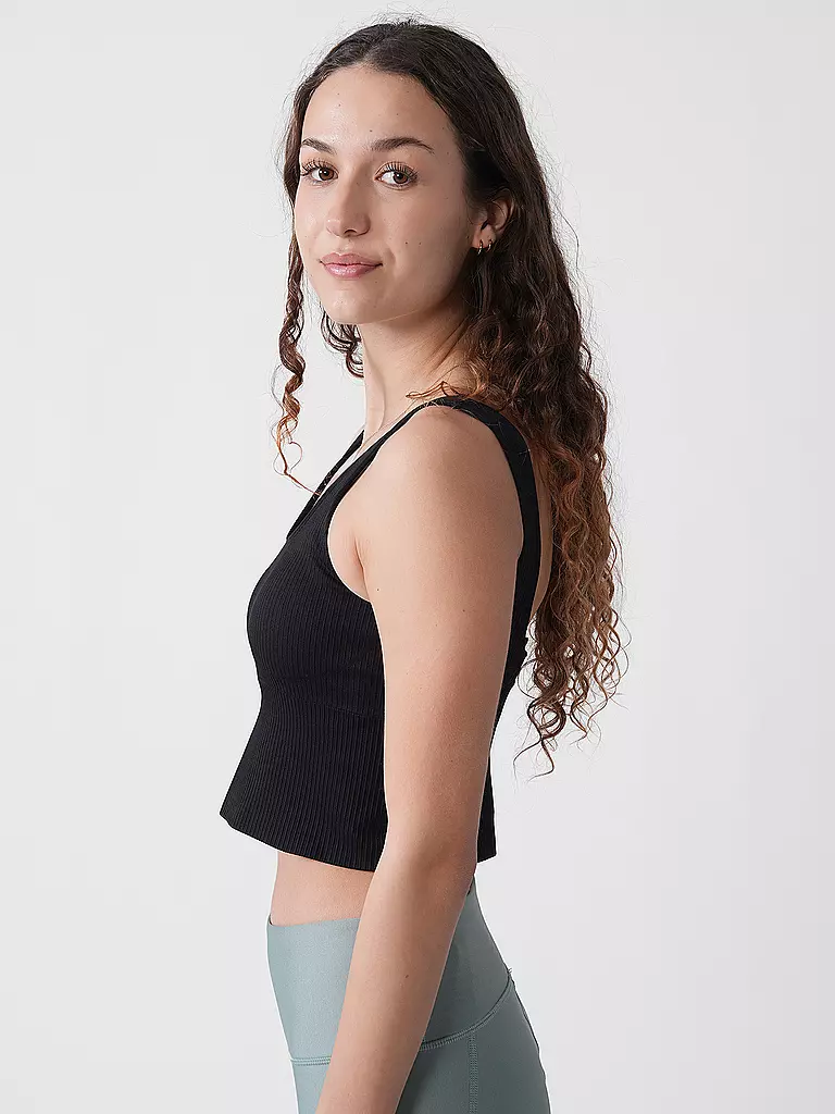 AIMN | Top - Bralette Cropped Fit | dunkelblau