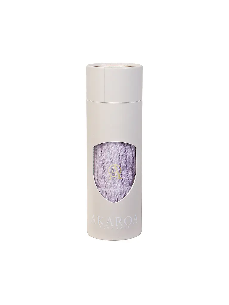 AKAROA | Kaschmirmütze - Haube LU | lila