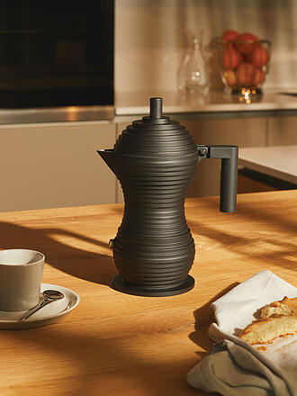 ALESSI | Espressomaschine Pulcina Black Alu/Schwarz 1 Tasse