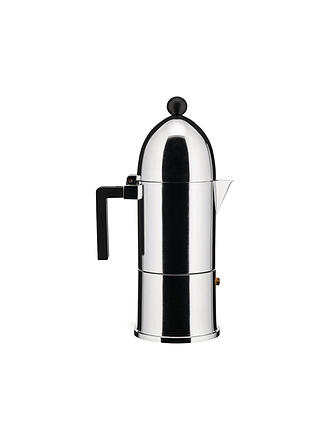 ALESSI | Espressomaschine LA CUPOLA 6 Tassen Alu /Ind. Schwarz
