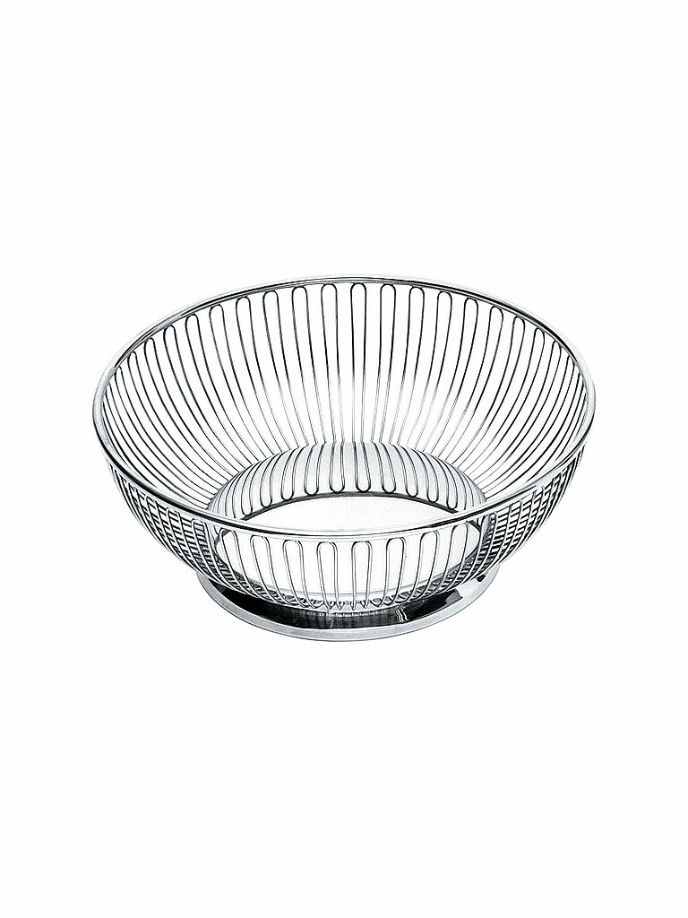 ALESSI Drahtkorb Rund 20cm Edelstahl silber