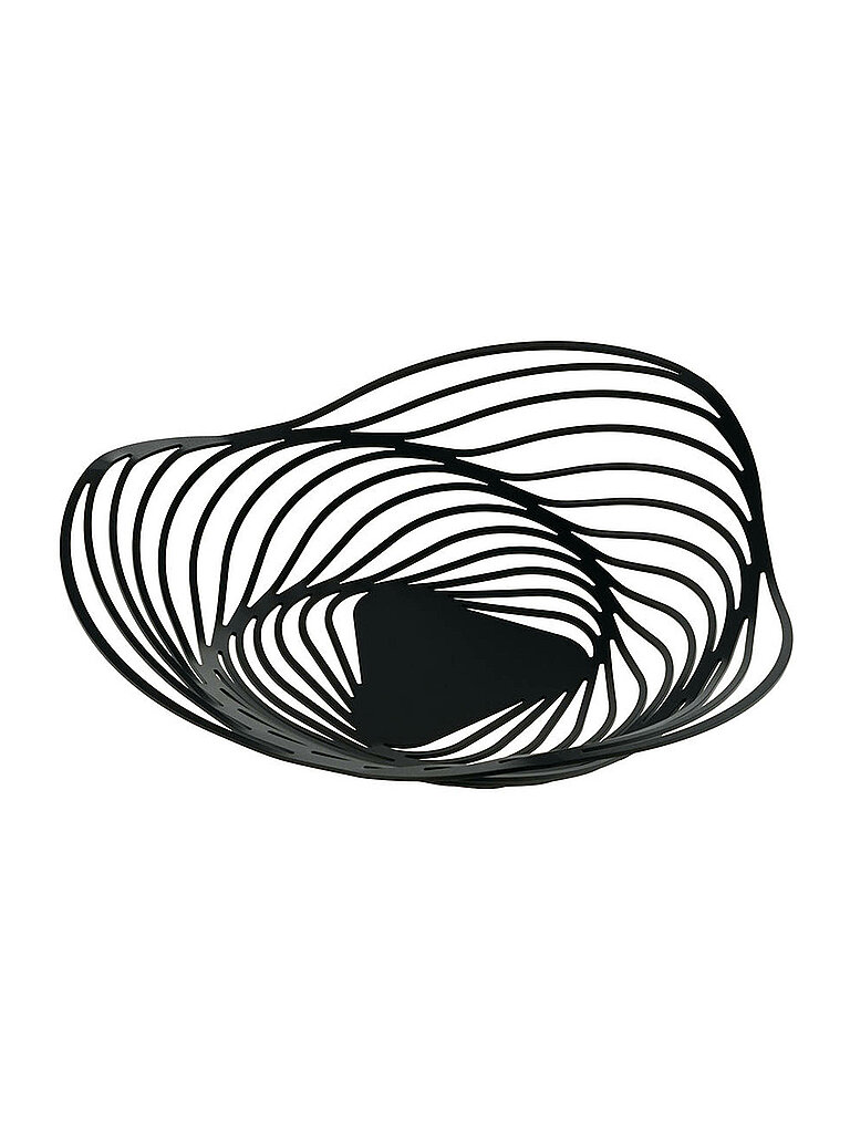 ALESSI Obstschale Trinity 33cm schwarz