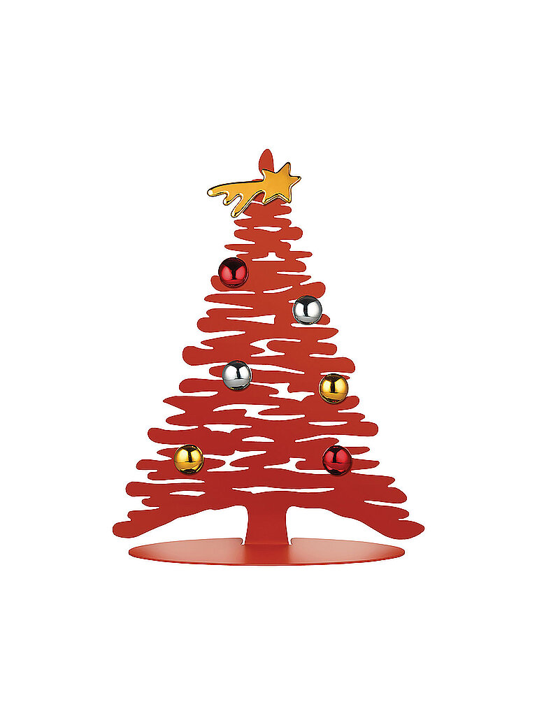ALESSI Weihnachtsbaum Bark for Christmas Rot rot
