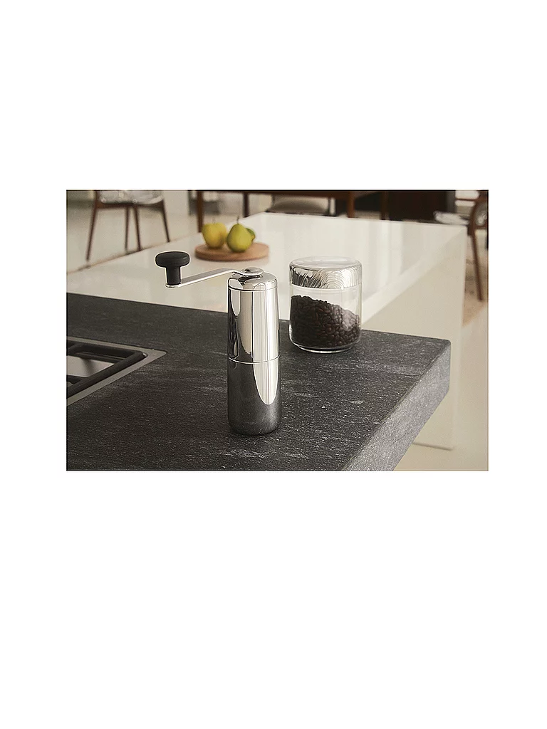 ALESSI Molino de café SLOW COFFEE 21,5cm acero inoxidable plata
