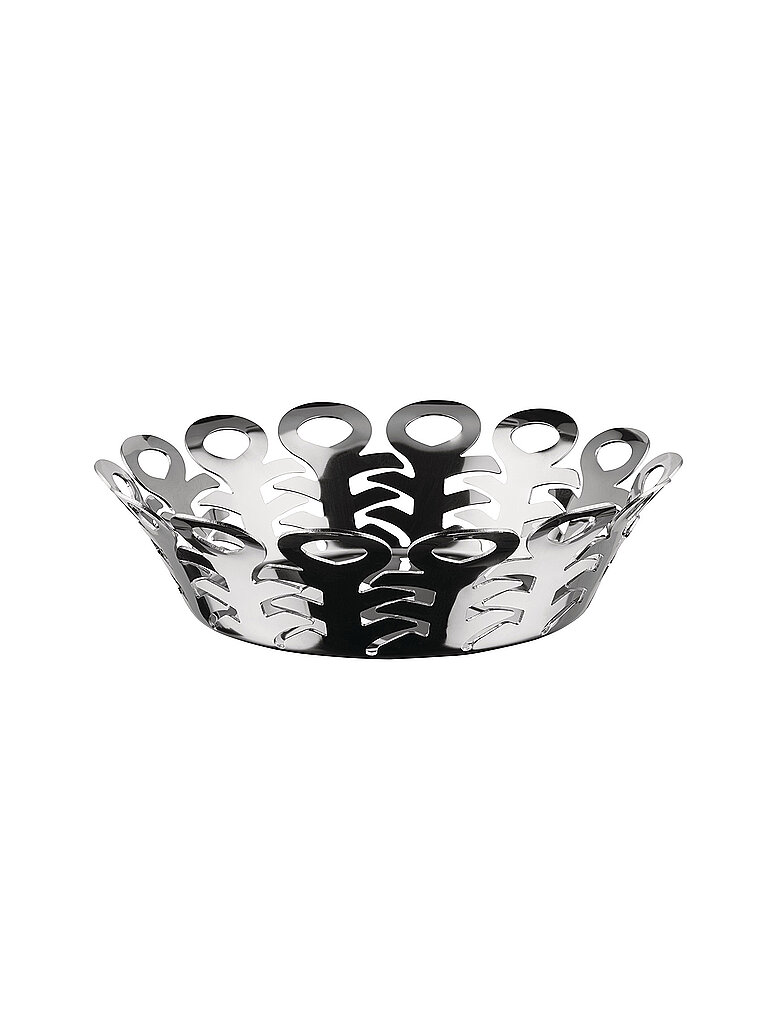 ALESSI Korbschale VIMINI 22cm Edelstahl silber