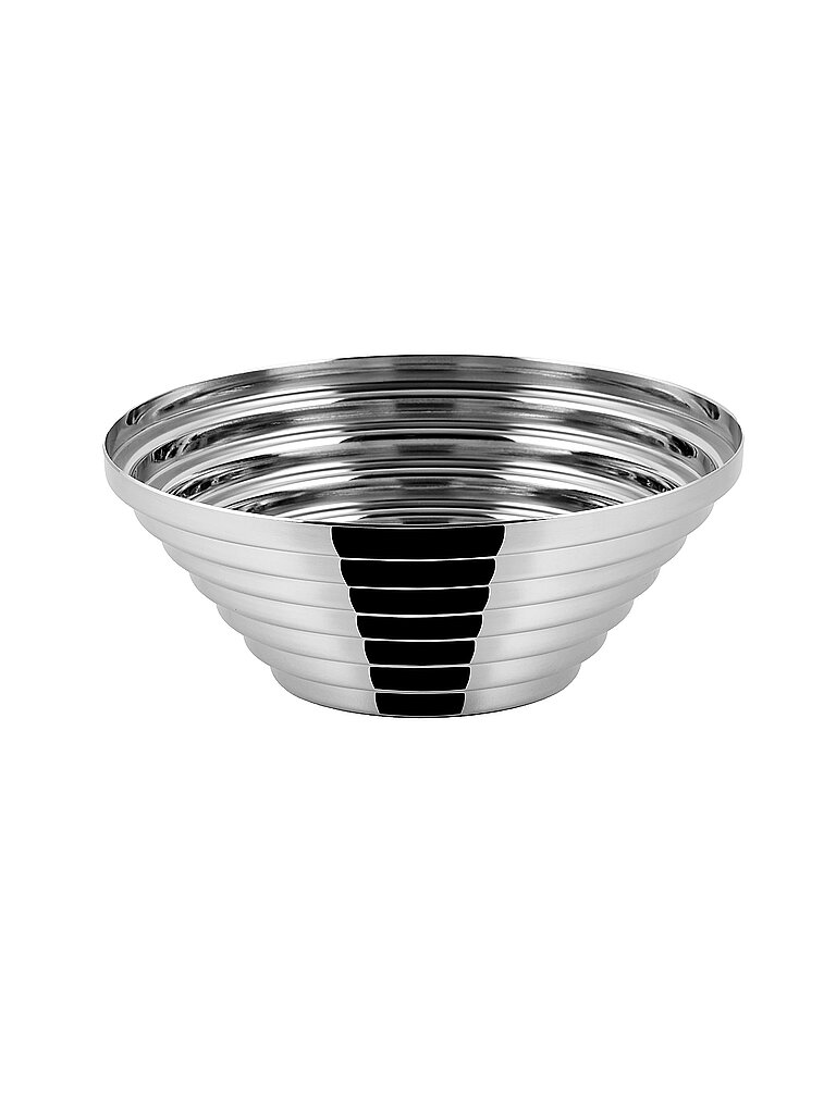 ALESSI Schale rund MAYA 20cm Edelstahl silber