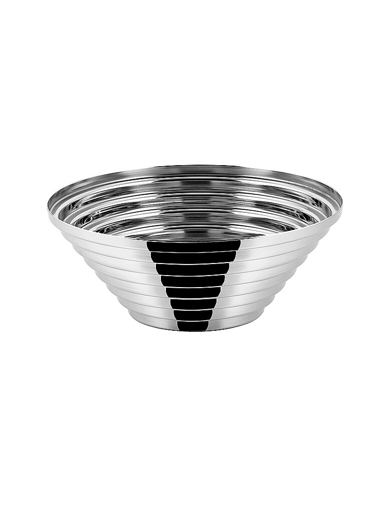 ALESSI Schale rund MAYA 25cm Edelstahl silber