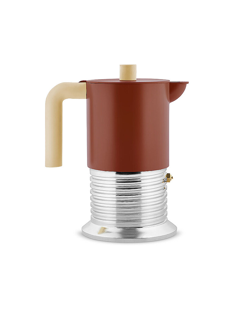 Alessi Espressokocher Vite 6 Tassen Aluminium/ Braun