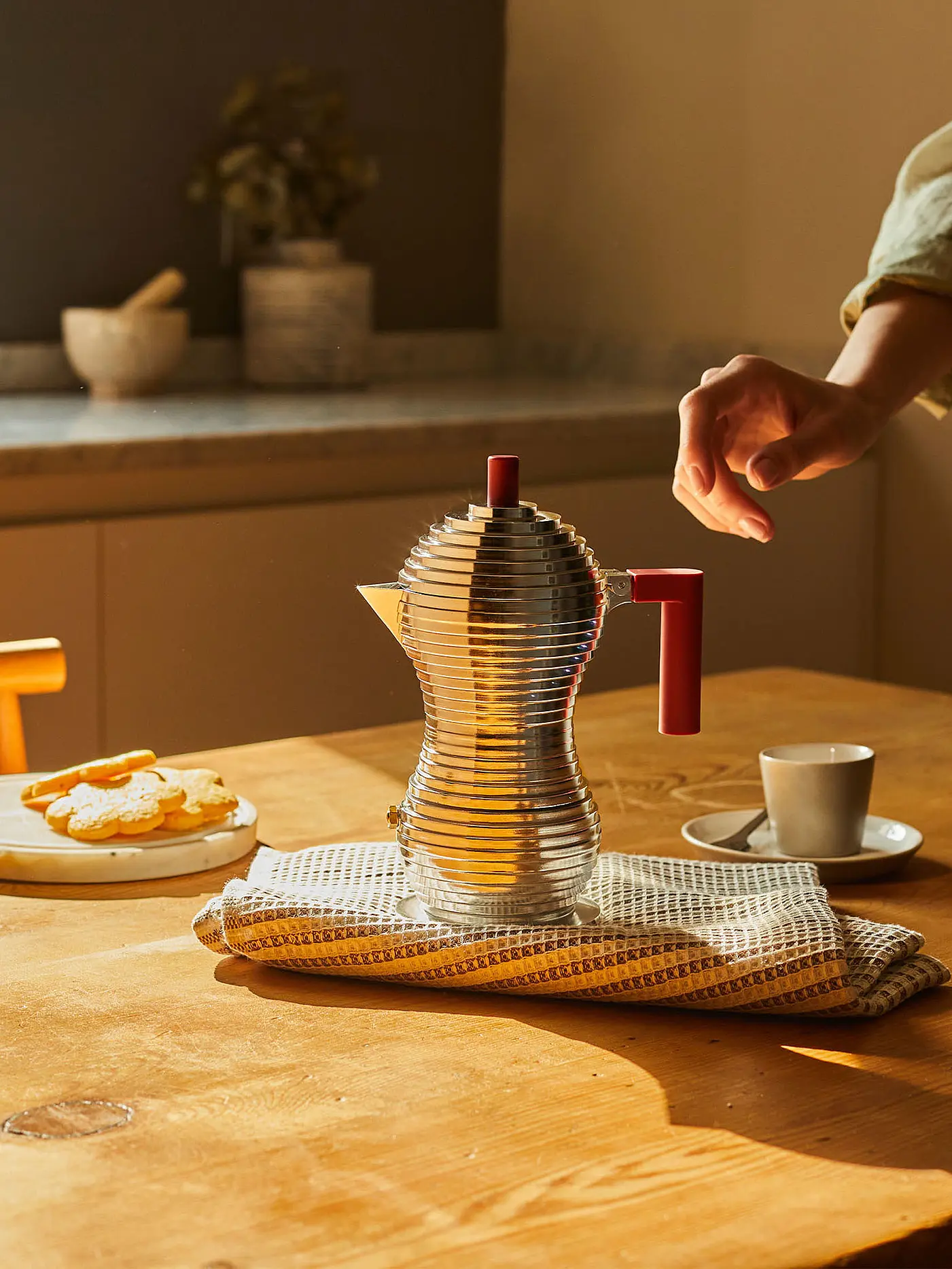 ALESSI | Espressomaschine "Pulcina" 3 Tassen | silber