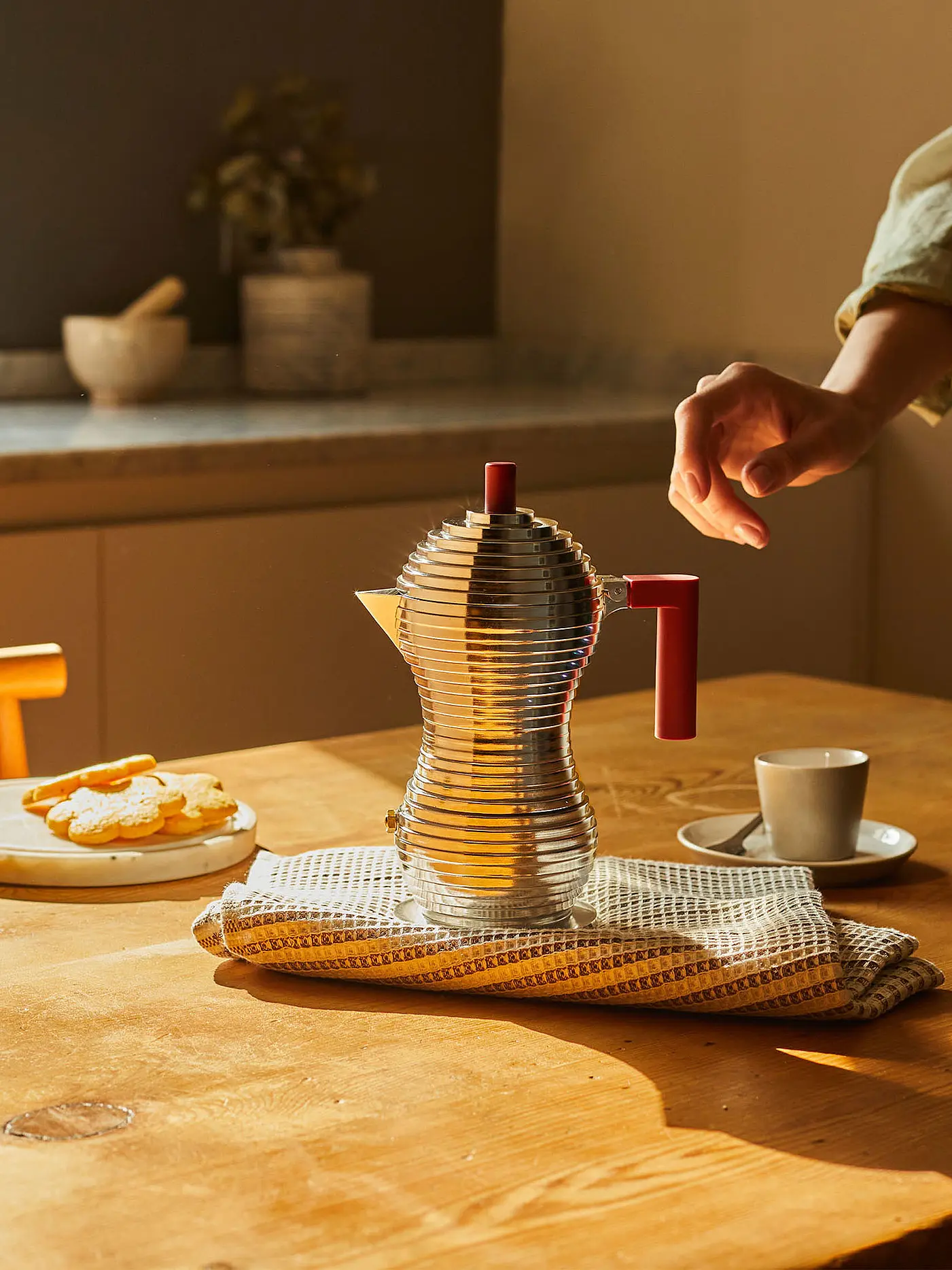ALESSI | Espressomaschine "Pulcina" 6 Tassen | silber