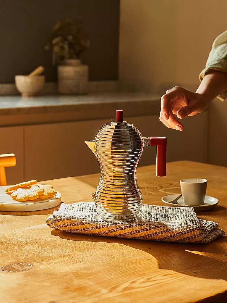 ALESSI | Espressomaschine "Pulcina" 6 Tassen | silber