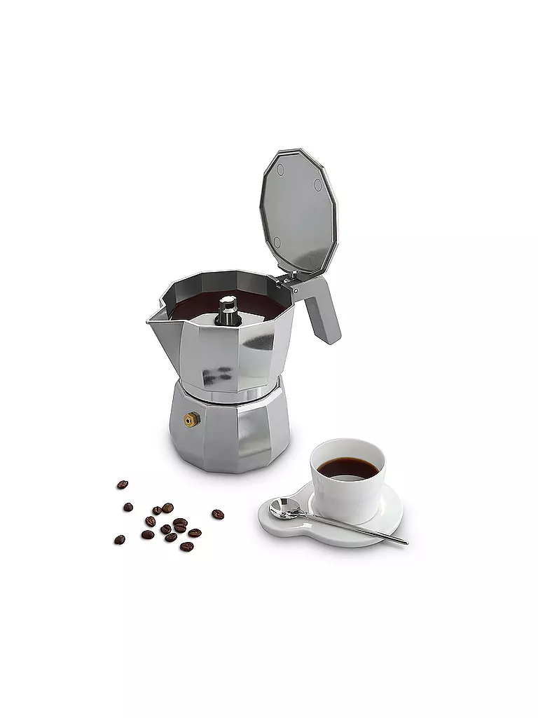 ALESSI | Espressomaschine Moka 1 Tasse | grau