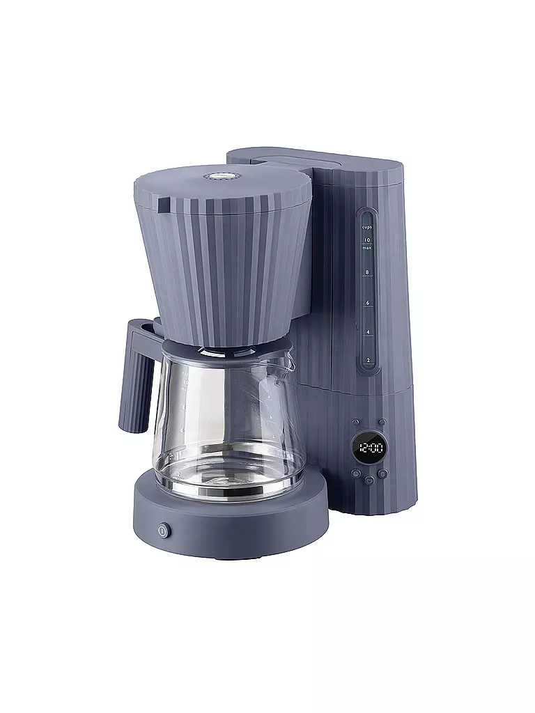 ALESSI | Filterkaffeemaschine Plisse 1,5l Grau | hellgrau