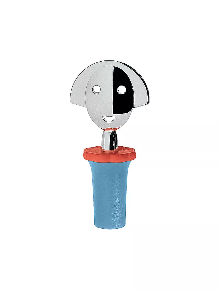 ALESSI | Flaschenverschluss Anna Stop Hellblau 4cm | blau