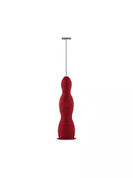 ALESSI |  Milchschäumer Pulcina Schwarz | rot