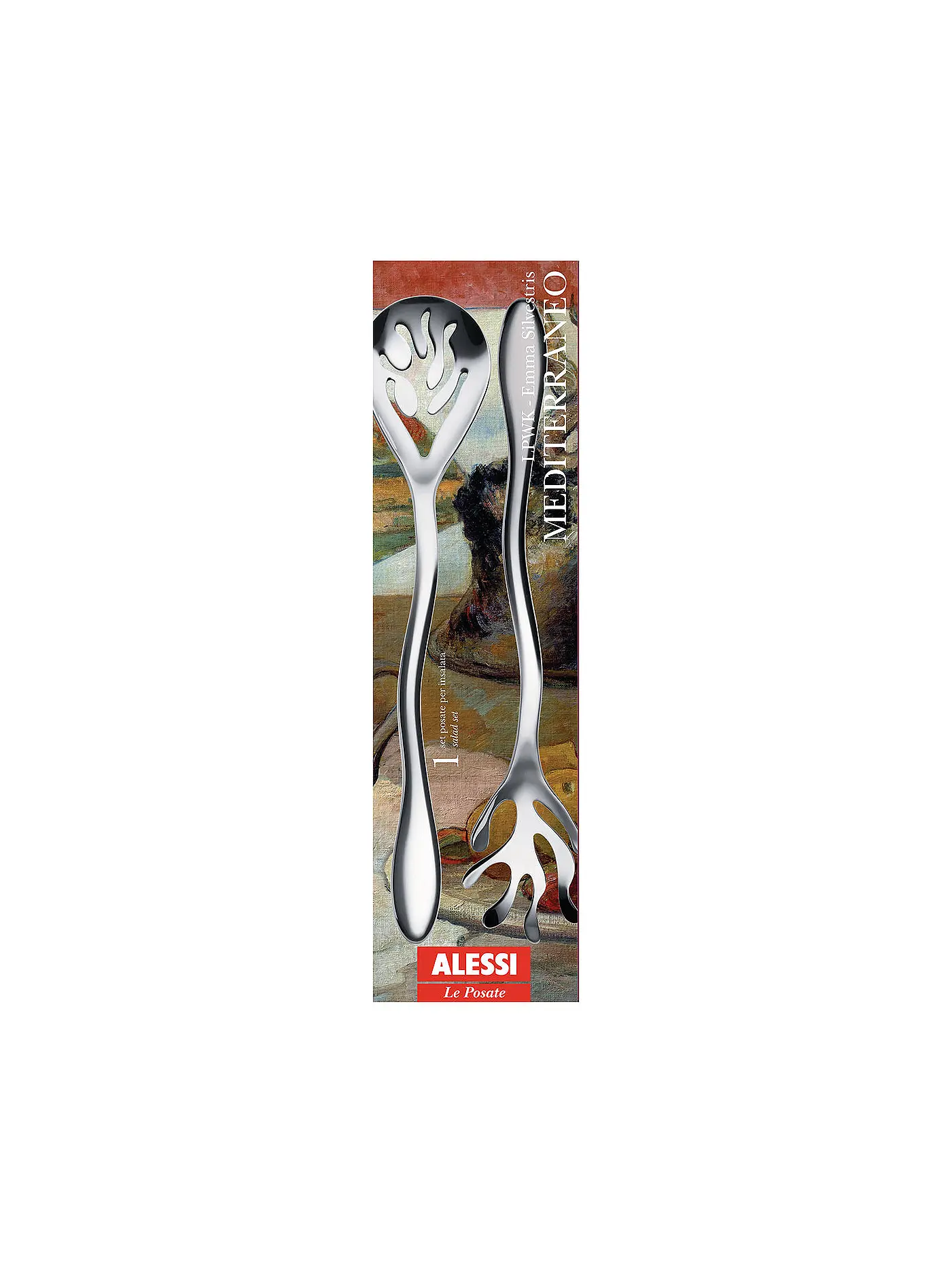 ALESSI | Salatbesteck Mediterraneo Edelstahl | silber