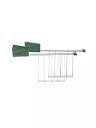 ALESSI | Sandwichzange Plisse 2er Weiss MDL08RACKW | dunkelgrün