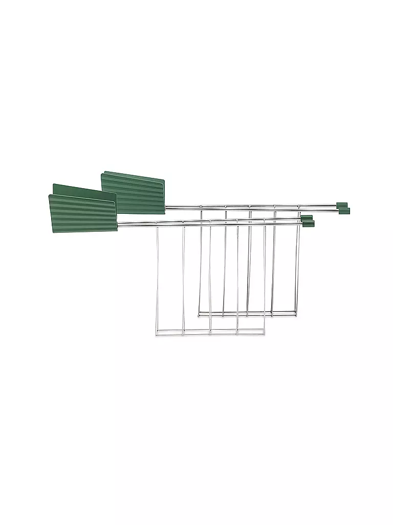 ALESSI | Sandwichzange Plisse 2er Grün MDL08 RACK B | dunkelgrün