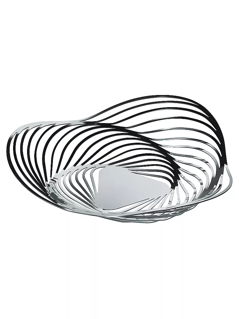 ALESSI | Tafelaufsatz Trinity 43cm Edelstahl | silber