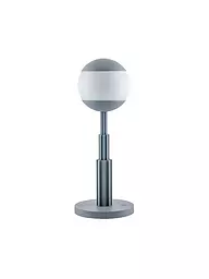 ALESSI | Tischleuchte Aldo Rossi Alu Grau Glas | hellgrau