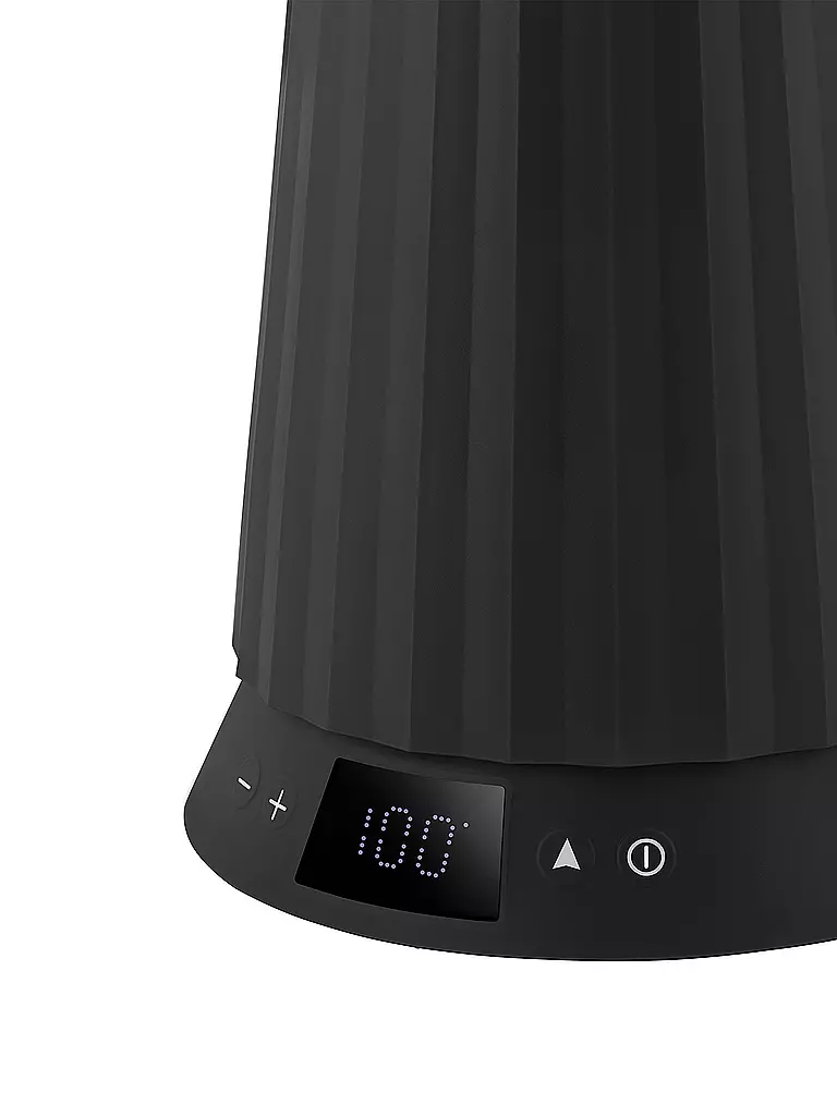 ALESSI | Wasserkocher 1,7l Plissee Th. Harz / Schwarz | schwarz