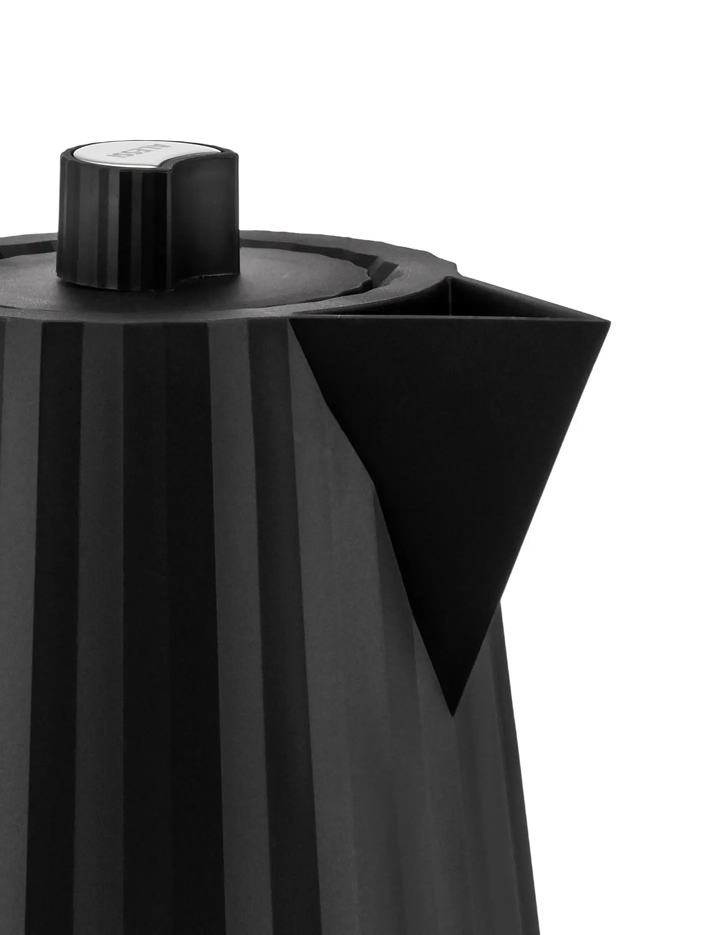 ALESSI | Wasserkocher Plisse Schwarz  MDL06/1S | schwarz