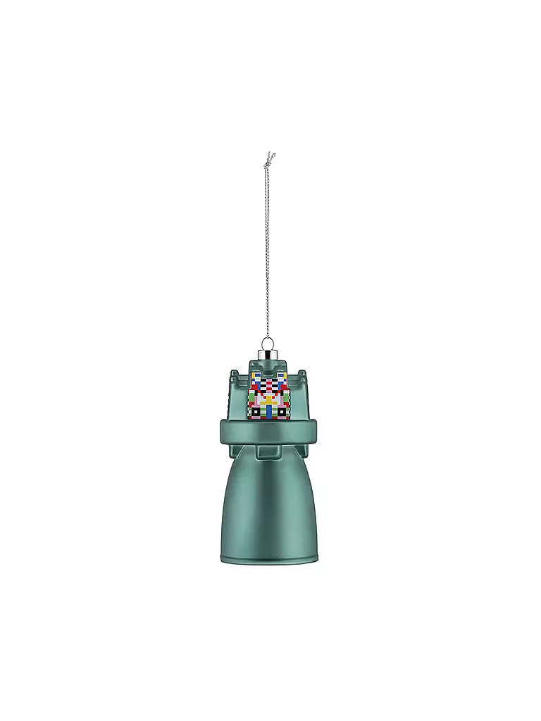 ALESSI | Weihnachtsschmuck BELL 12m Petrol/Dek. | petrol