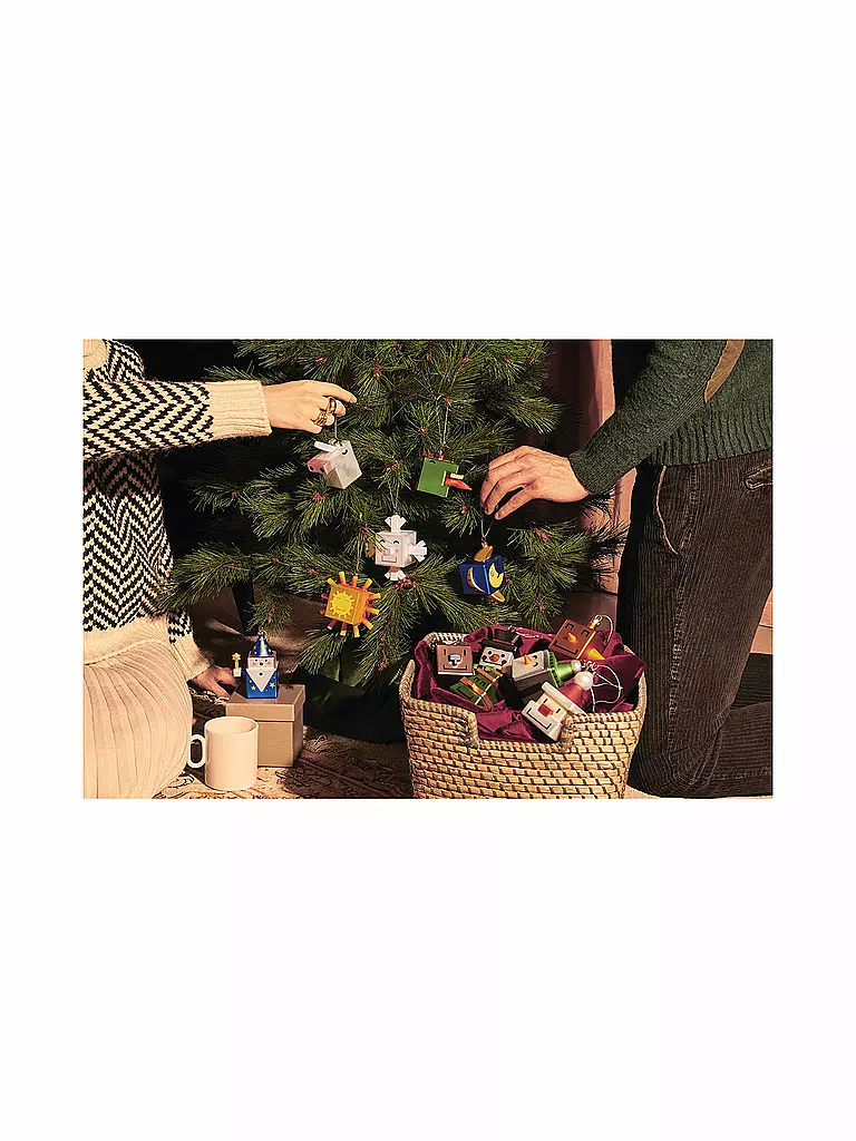 ALESSI | Weihnachtsschmuck - Weihnachts Ornament Mooncube | bunt