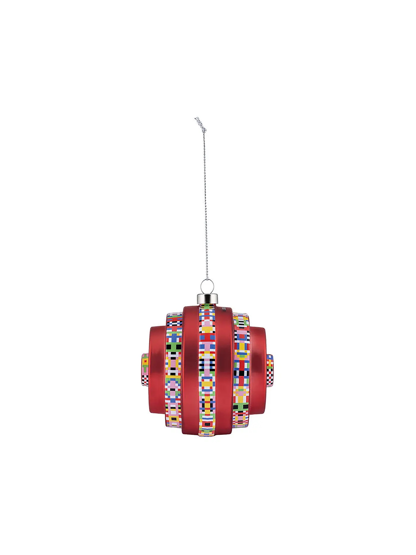 ALESSI | Weihnachtsschmuck  FRACTAL 8,5cm Beere/Dek. | rot