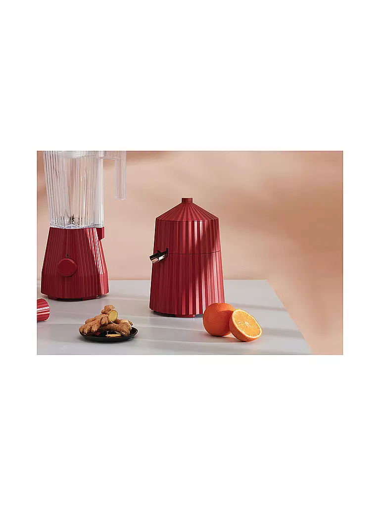 ALESSI | Zitruspresse Plisse Rot MDL07/R | dunkelgrün