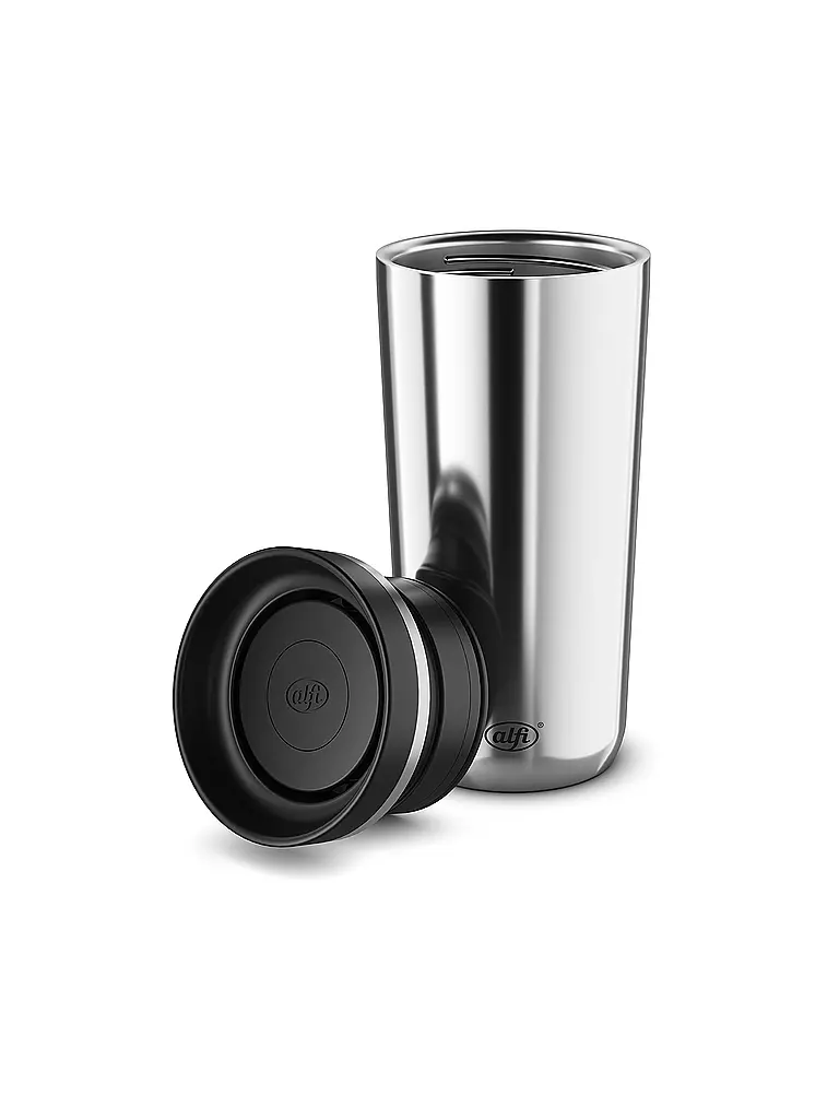 ALFI | Coffee to go-Becher 0,38l MUG PRO edelstahl | silber