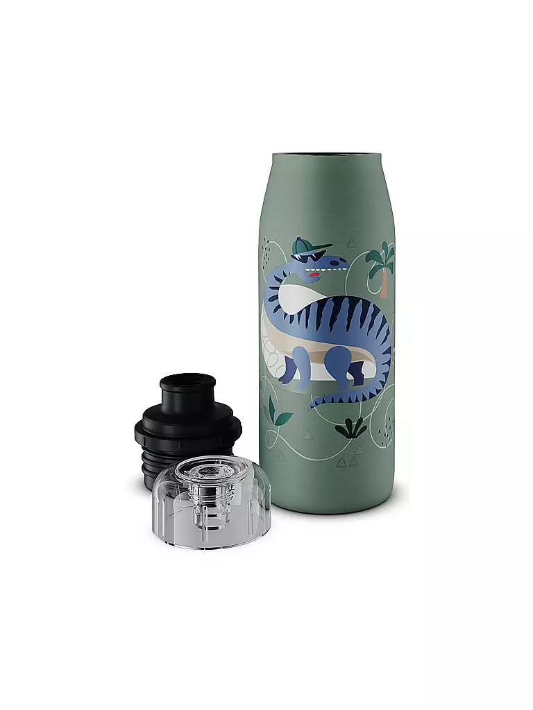 ALFI | Isolierflasche - Thermosflasche Kids 0,35l Crazy Dinos | lila