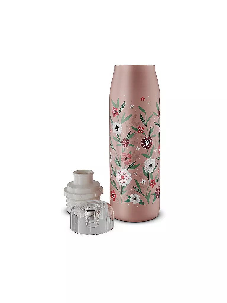 ALFI | Isolierflasche - Thermosflasche Kids 0,5l Flowers | rosa