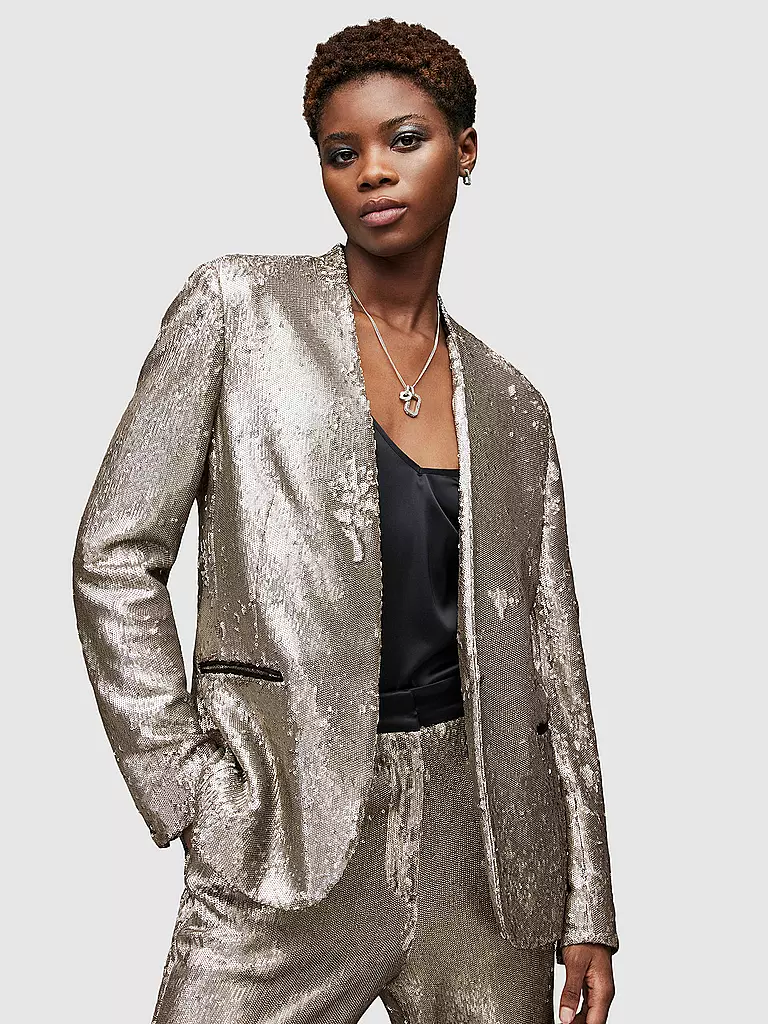 ALLSAINTS | Blazer LEIGH SEQUIN | silber