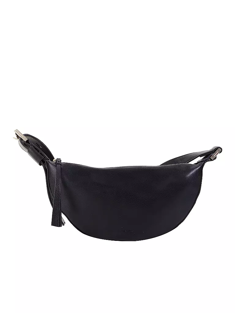ALLSAINTS | Ledertasche - Umhängetasche Half Moon | schwarz