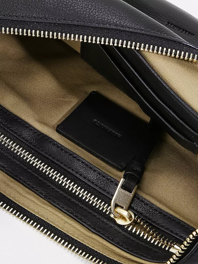 ALLSAINTS | Ledertasche - Umhängetasche Half Moon | schwarz