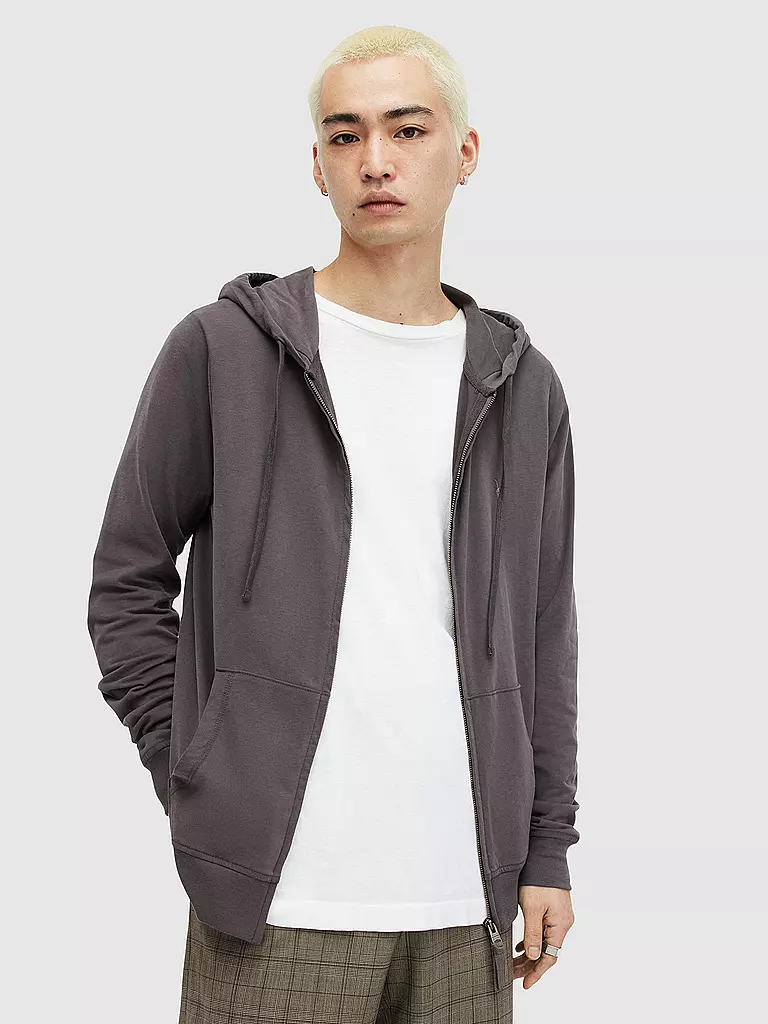 ALLSAINTS | Sweatjacke BRACE | grau